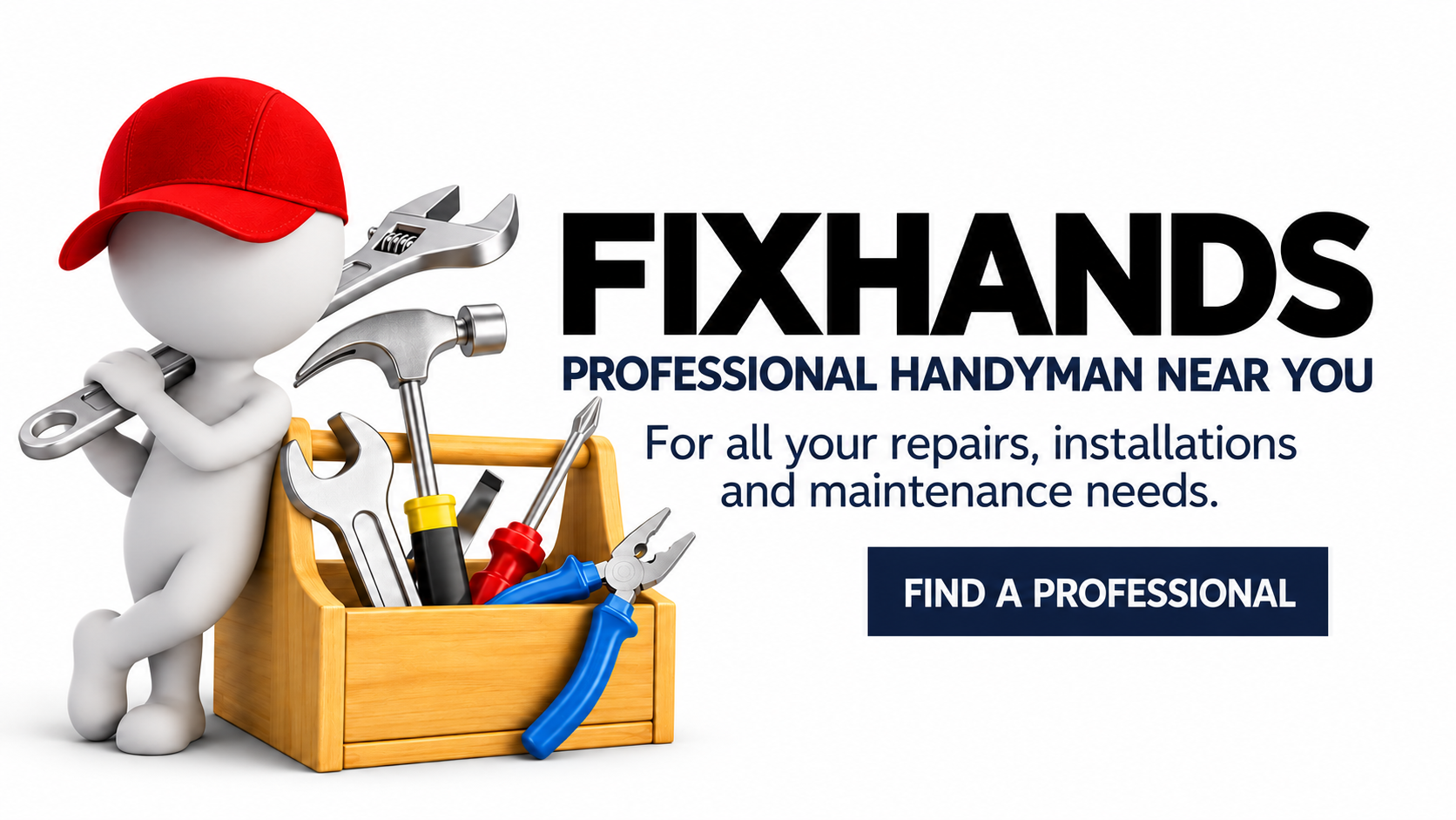 Fixhands — professional handyman near you for all your repairs, installations and maintenance needs. Find a professional.